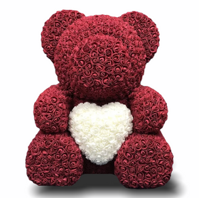 L’ourson de roses 70 cm