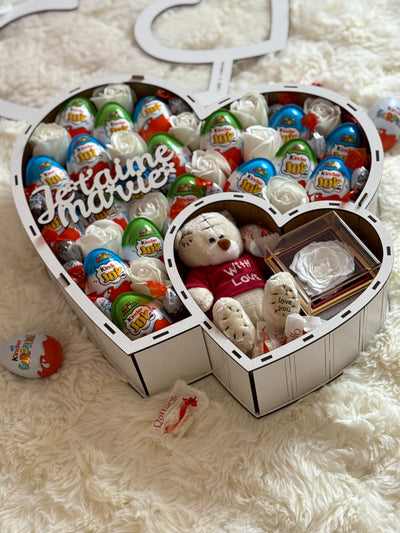 Coffret cadeau en bois « Je t’aime ma vie ❤️ »