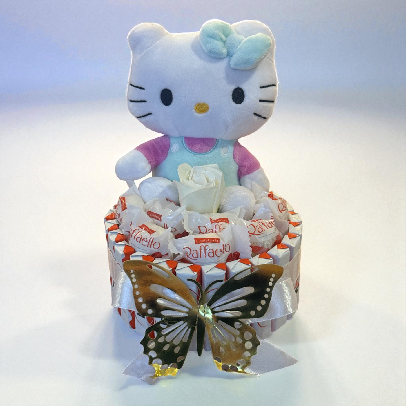 Bouquet Cadeau Raffaello avec Peluche