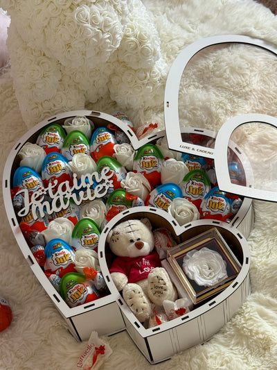 Coffret cadeau en bois « Je t’aime ma vie ❤️ »