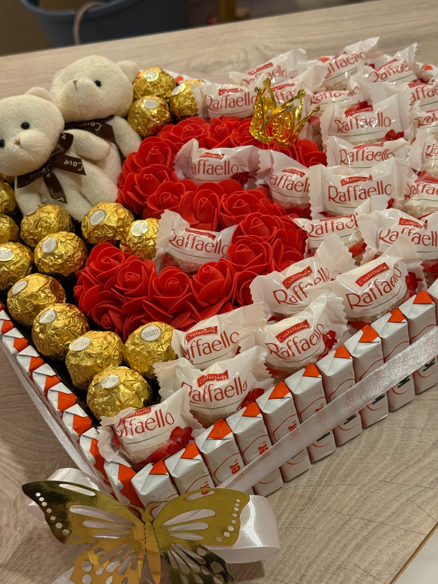 Cœur de chocolat personnalisé XL40cm