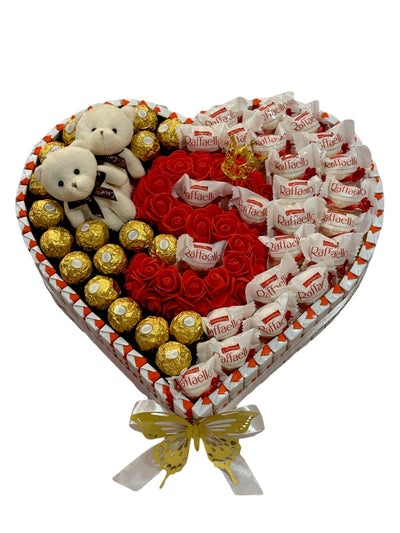 Cœur de chocolat personnalisé XL40cm