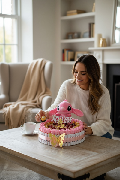 Coffret Angel + Ferrero rocher et mon chéri – Peluche Angel , Fleurs de Savon & Chocolats