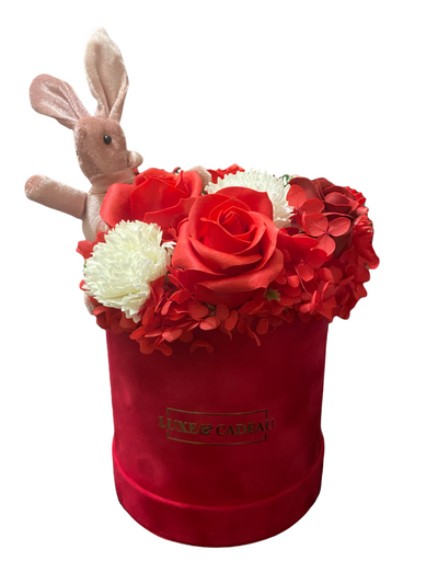 Fleurs de savon + nounours