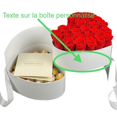 Bouquet roses éternelles 100% naturelle • DEAUX CŒUR •