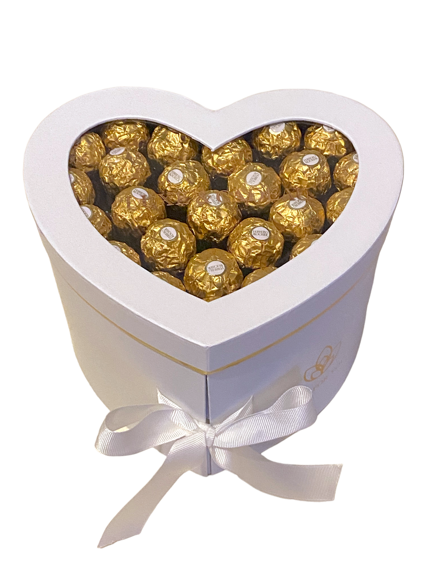 Bouquet de chocolat Ferrero Rocher de luxe avec coeurs dor au